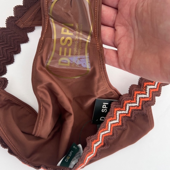 Despi Brown Bikini Set | Fixed Triangle Top & Full Bottom New with Tags - Picture 12 of 12